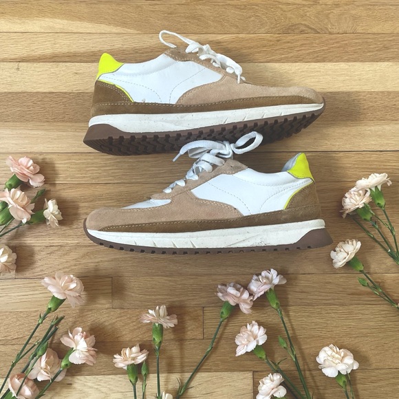 Madewell kickoff trainer shoes with citron pop - Picture 3 of 4